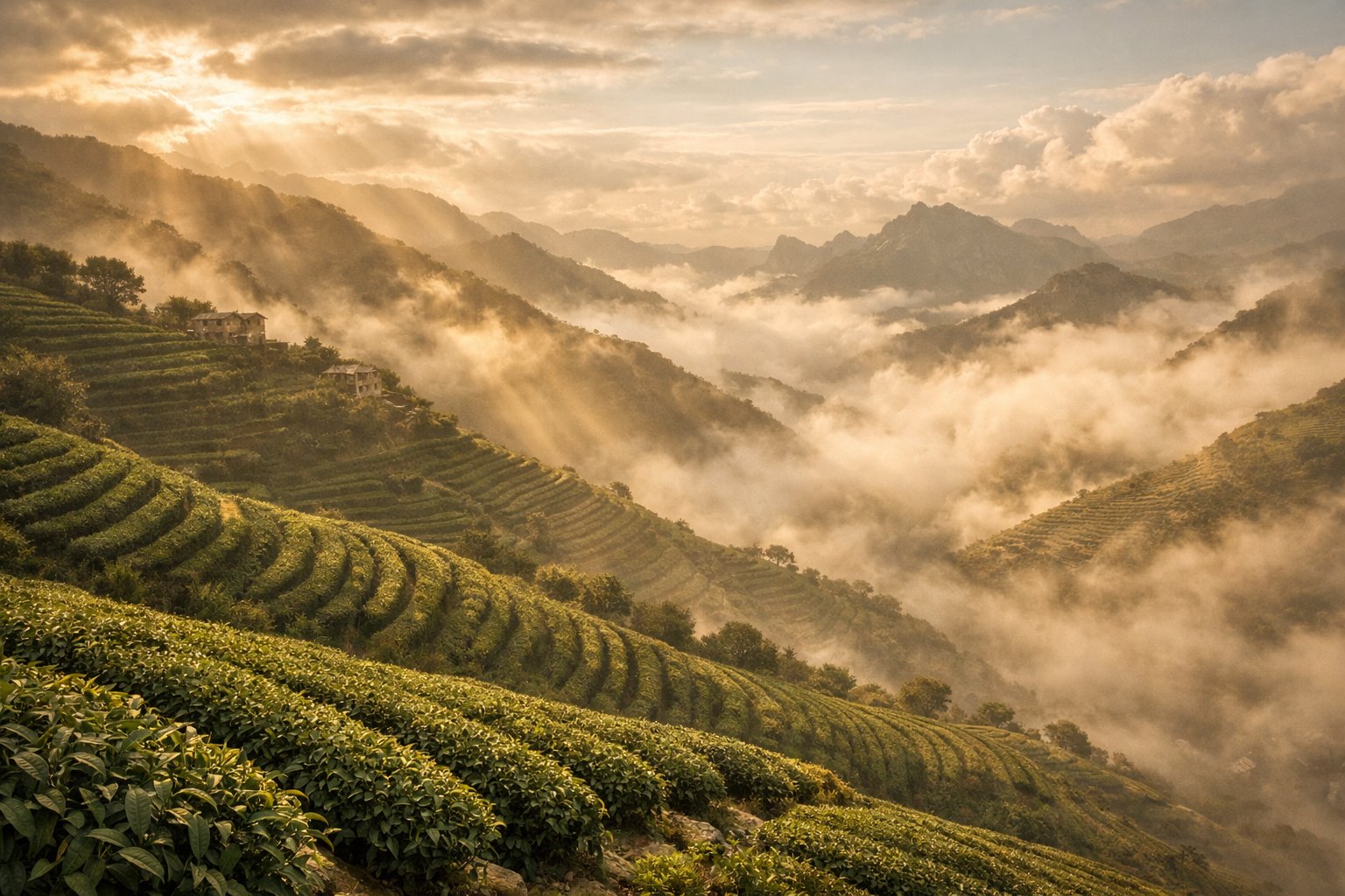 Tea terraces Yemen
